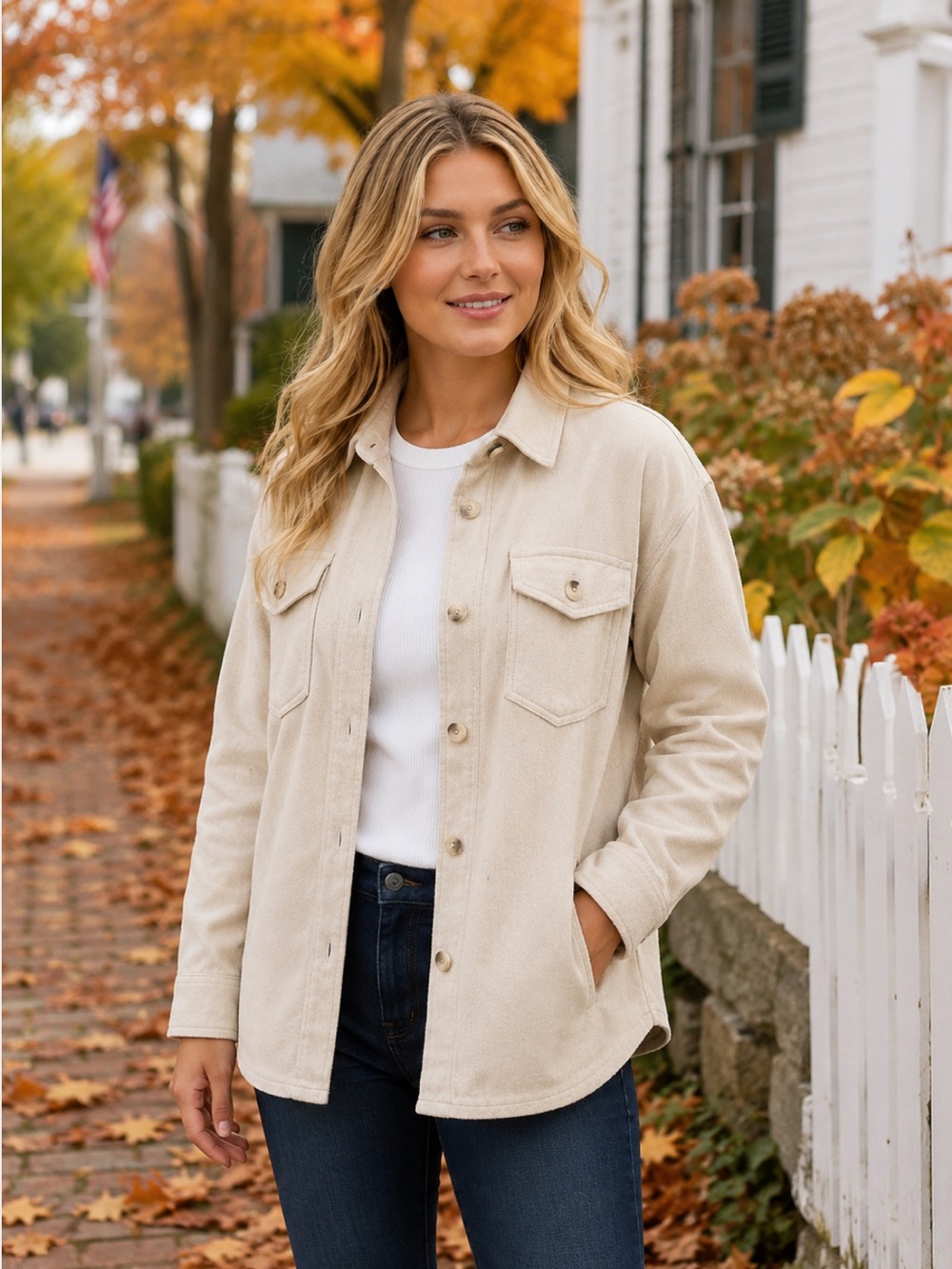 NWT Members Mark Women’s Shacket Utility‎ Jacket Heavyweight Warm Cabincore